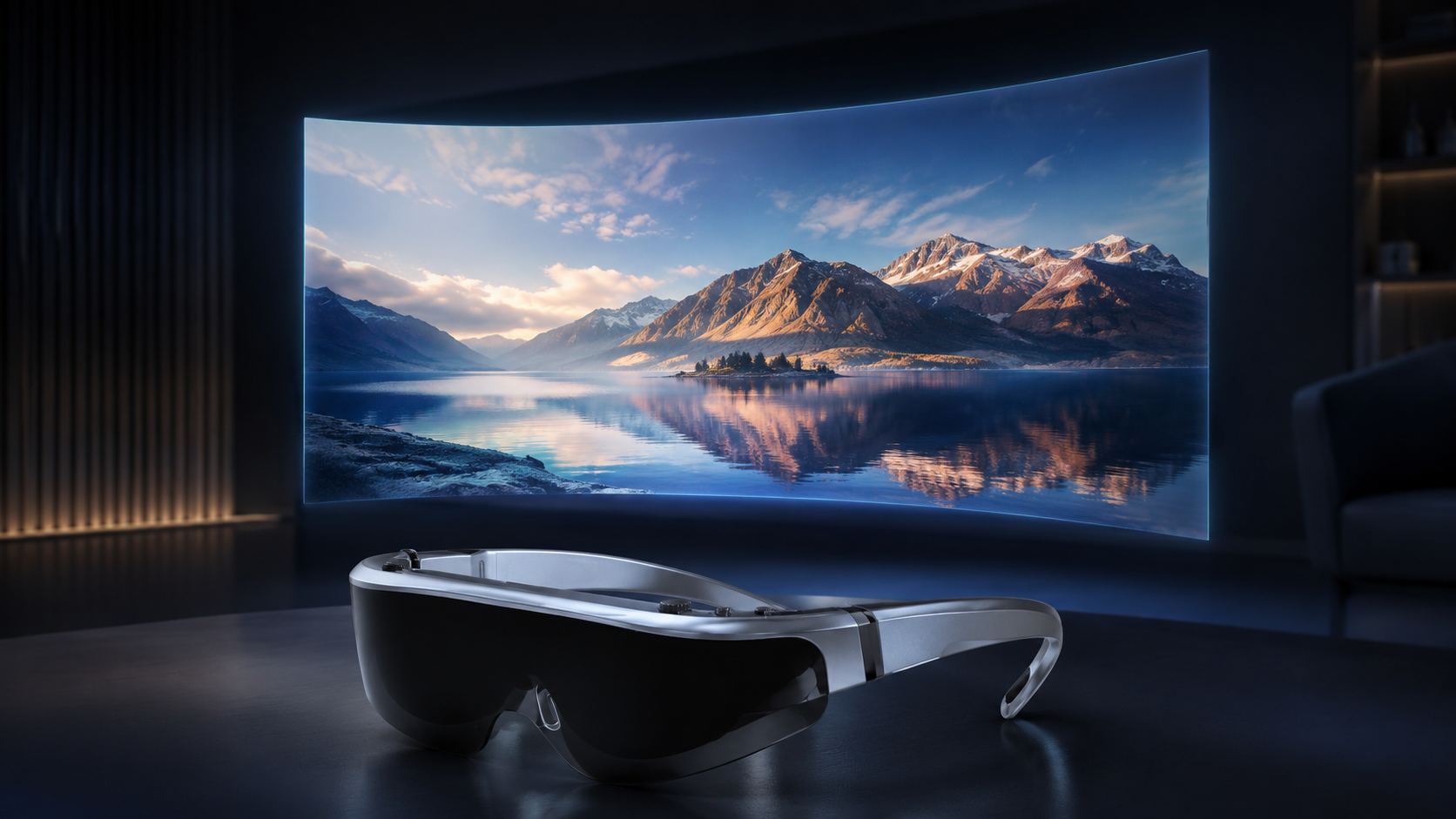 120-inch virtual screen viewing experience